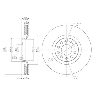 DFC® - GeoSpec® Vented Front Brake Rotor