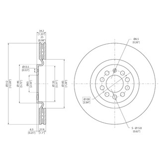 DFC® - GeoSpec® Vented Front Brake Rotor