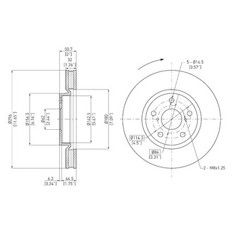 DFC® - GeoSpec® Vented Front Driver Side Brake Rotor