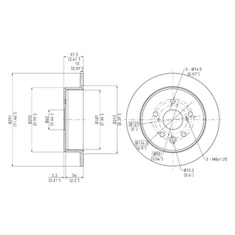 DFC® - GeoSpec® Solid Rear Brake Rotor