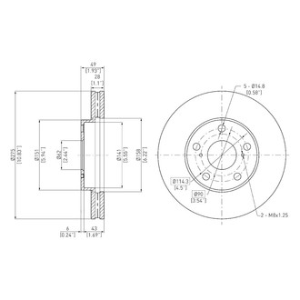 DFC® - GeoSpec® Vented Front Brake Rotor