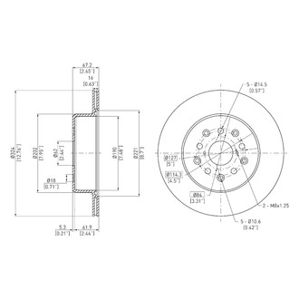 DFC® - GeoSpec® Vented Rear Brake Rotor
