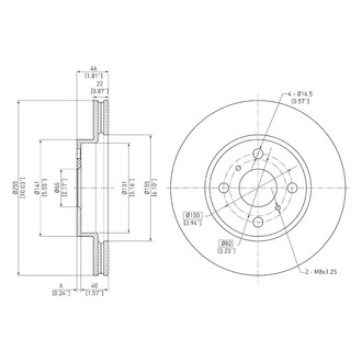 DFC® - GeoSpec® Vented Front Brake Rotor