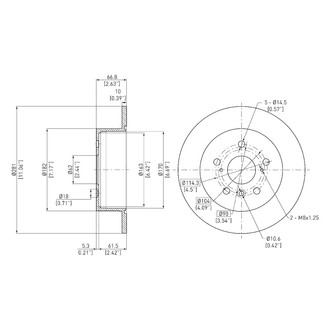 DFC® - GeoSpec® Solid Rear Brake Rotor