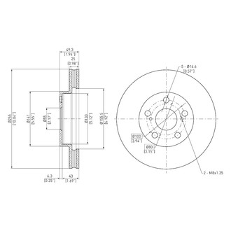 DFC® - GeoSpec® Plain Disc Brake Rotor
