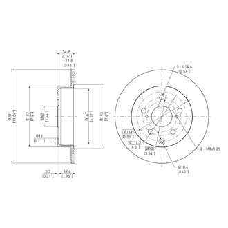 DFC® - GeoSpec® Solid Rear Brake Rotor