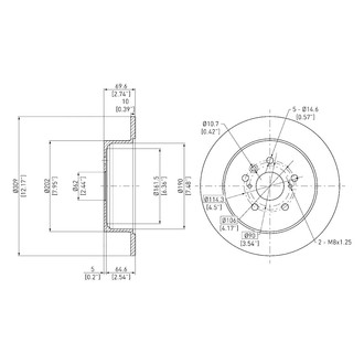 DFC® - GeoSpec® Solid Rear Brake Rotor