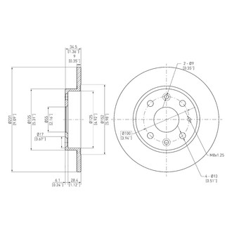 DFC® - GeoSpec® Solid Rear Brake Rotor