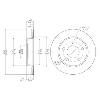 DFC® - GeoSpec® Solid Rear Brake Rotor