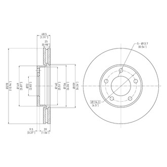 DFC® - GeoSpec® Vented Front Brake Rotor
