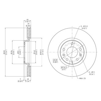 DFC® - GeoSpec® Vented Front Brake Rotor