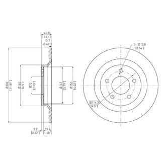 DFC® - GeoSpec® Solid Rear Brake Rotor