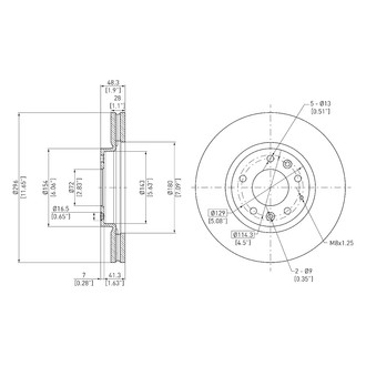 DFC® - GeoSpec® Plain Disc Brake Rotor