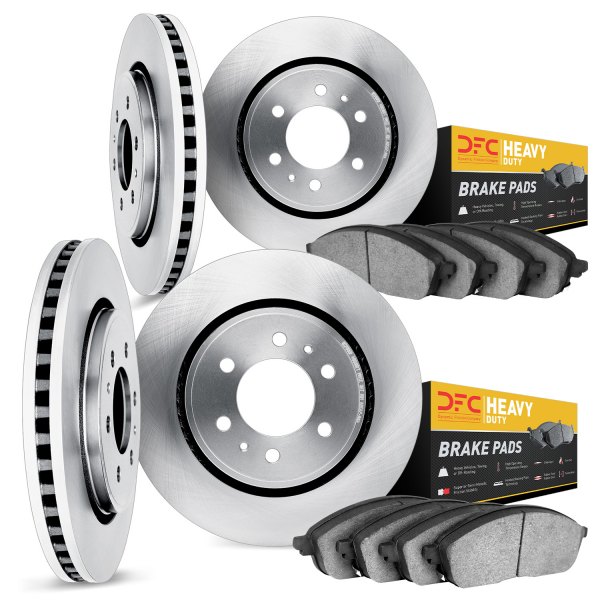 DFC® - Plain Front and Rear Brake Kit with Heavy Duty Brake Pads