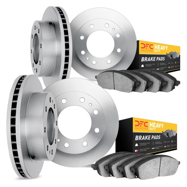 DFC® - Plain Front and Rear Brake Kit with Heavy Duty Brake Pads