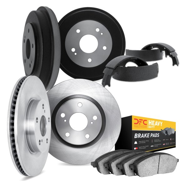 DFC® - Plain Front and Rear Brake Kit with Heavy Duty Brake Pads