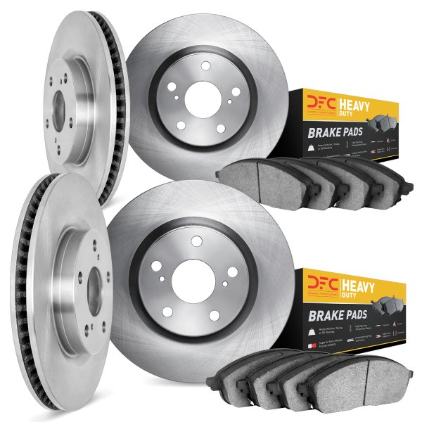 DFC® - Plain Front and Rear Brake Kit with Heavy Duty Brake Pads