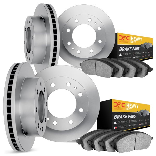 DFC® - Plain Front and Rear Brake Kit with Heavy Duty Brake Pads