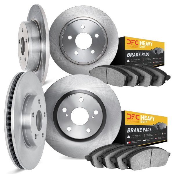 DFC® - Plain Front and Rear Brake Kit with Heavy Duty Brake Pads