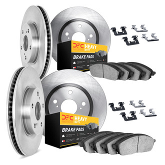 DFC® - Plain Front and Rear Brake Kit with Heavy Duty Brake Pads