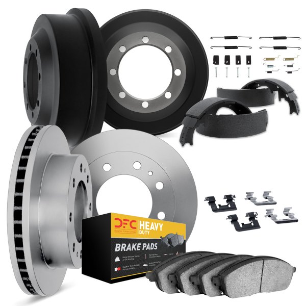 DFC® - Plain Front and Rear Brake Kit with Heavy Duty Brake Pads