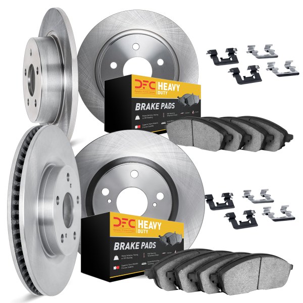 DFC® - Plain Front and Rear Brake Kit with Heavy Duty Brake Pads