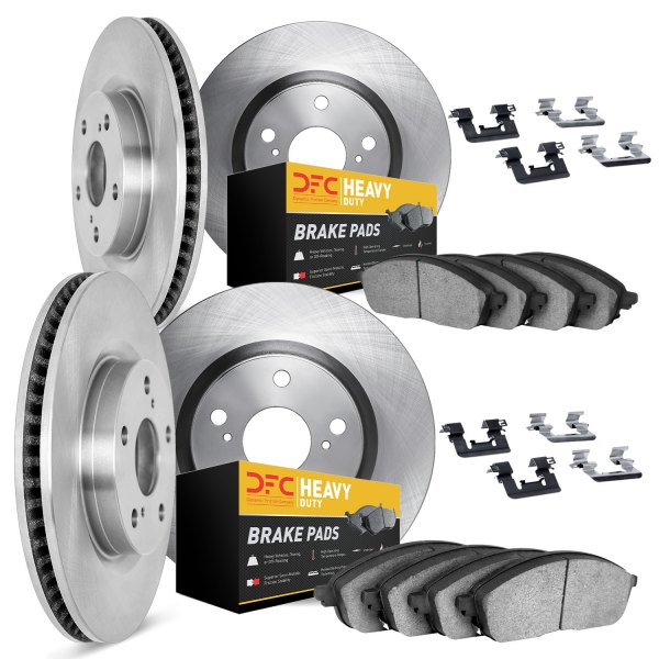 DFC® - Plain Front and Rear Brake Kit with Heavy Duty Brake Pads