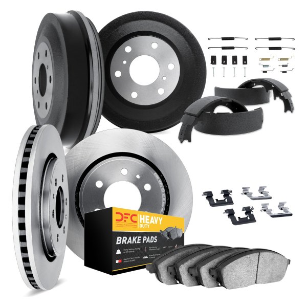 DFC® - Plain Front and Rear Brake Kit with Heavy Duty Brake Pads