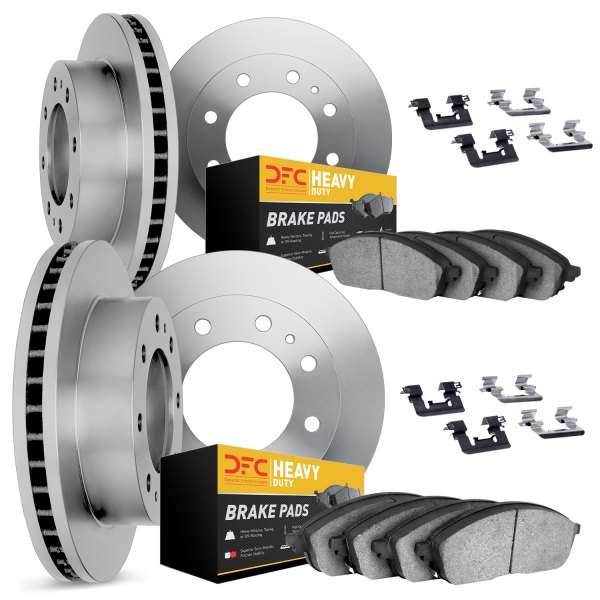 DFC® - Plain Front and Rear Brake Kit with Heavy Duty Brake Pads