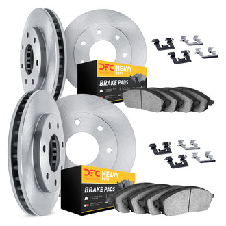 DFC® - Plain Front and Rear Brake Kit with Heavy Duty Brake Pads