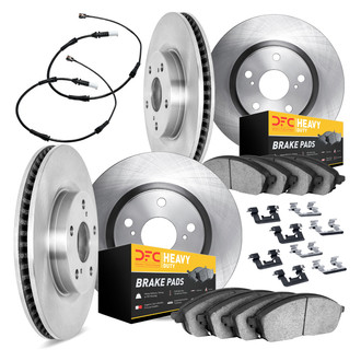 DFC® - Plain Front and Rear Brake Kit with Heavy Duty Brake Pads