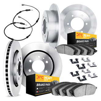 DFC® - Plain Front and Rear Brake Kit with Heavy Duty Brake Pads