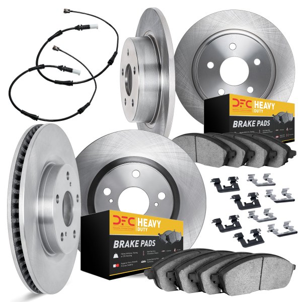 DFC® - Plain Front and Rear Brake Kit with Heavy Duty Brake Pads