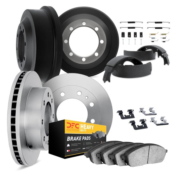 DFC® - Plain Front and Rear Brake Kit with Heavy Duty Brake Pads