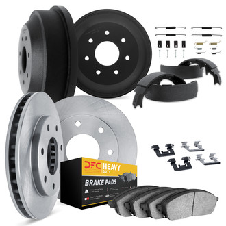 DFC® - Plain Front and Rear Brake Kit with Heavy Duty Brake Pads
