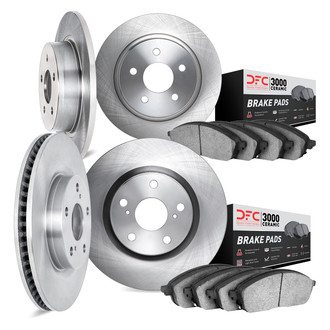 DFC® - Plain Brake Kit with 3000 Series Ceramic Brake Pads
