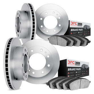 DFC® - Plain Brake Kit with 3000 Series Ceramic Brake Pads