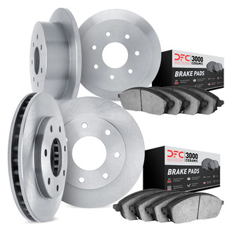 DFC® - Plain Brake Kit with 3000 Series Ceramic Brake Pads