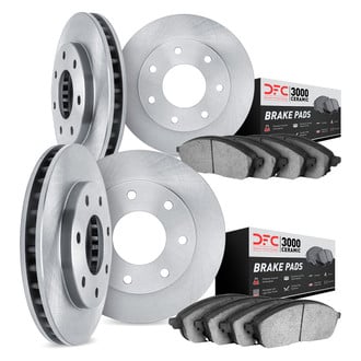 DFC® - Plain Front and Rear Brake Kit with 3000 Series Ceramic Brake Pads