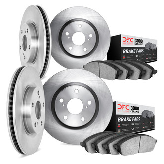 DFC® - Plain Brake Kit with 3000 Series Ceramic Brake Pads