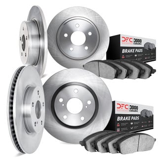 DFC® - Plain Brake Kit with 3000 Series Ceramic Brake Pads