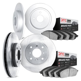 DFC® - Plain Front and Rear Brake Kit with 3000 Series Ceramic Brake Pads