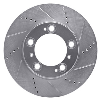 DFC® - Premium Drilled and Slotted Front Passenger Side Brake Rotor