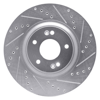 DFC® - Premium Drilled and Slotted Front Passenger Side Brake Rotor