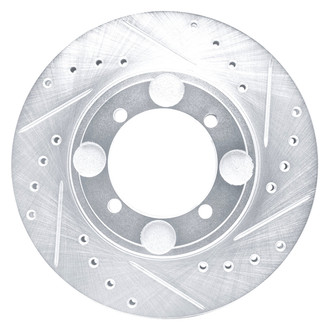 DFC® - Premium Drilled and Slotted Front Passenger Side Brake Rotor