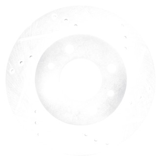 DFC® - Premium Drilled and Slotted Front Passenger Side Brake Rotor