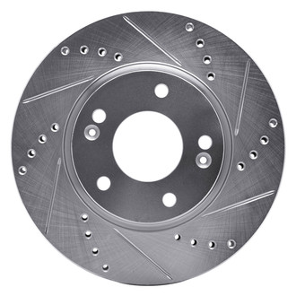 DFC® - Premium Drilled and Slotted Front Passenger Side Brake Rotor