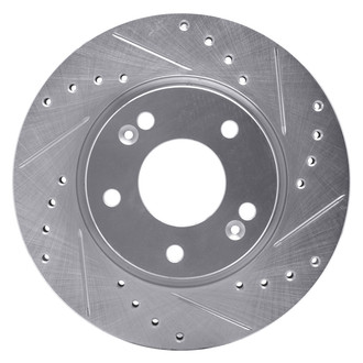 DFC® - Premium Drilled and Slotted Front Passenger Side Brake Rotor