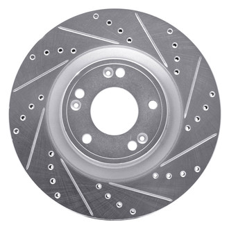 DFC® - Premium Drilled and Slotted Front Passenger Side Brake Rotor