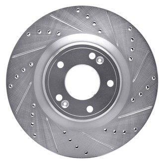 DFC® - Premium Drilled and Slotted Front Passenger Side Brake Rotor